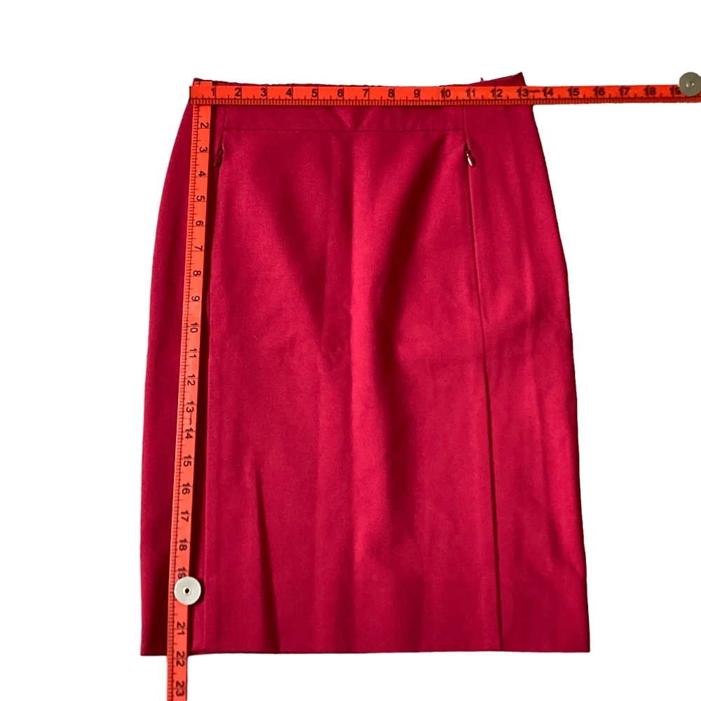Pre-loved Diane von Furstenberg Red Pencil Skirt - UK Size 6-8 - Picture 14 of 17